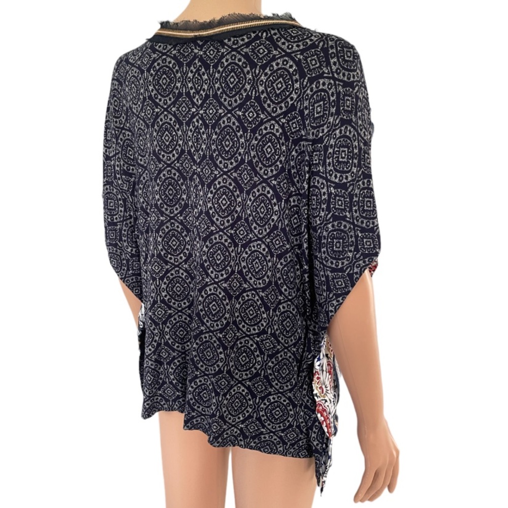 Desigual Women's Bobbie Short Sleeve T-Shirt Poncho Style - Picture 9 of 14